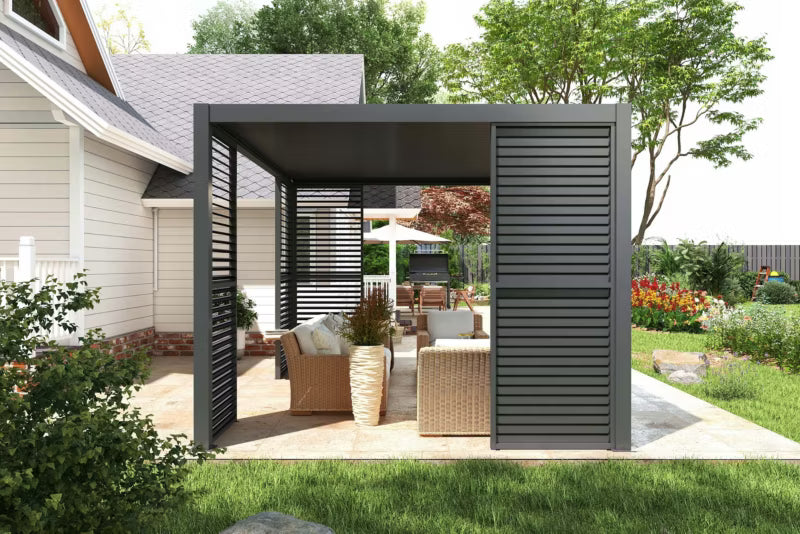 Jalousipanel til Pergola 90x238 cm Antracit