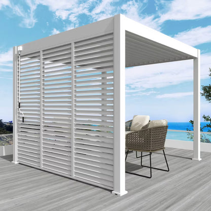 Jalousipanel til Pergola 93x233,5 cm Hvid