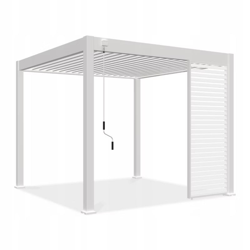 Jalousipanel til Pergola 93x233,5 cm Hvid