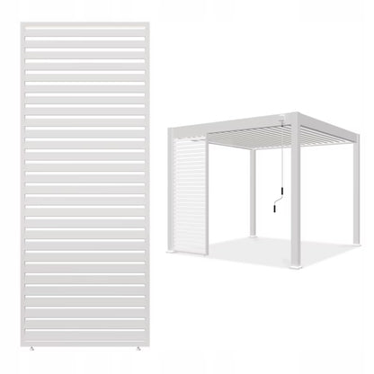 Jalousipanel til Pergola 93x233,5 cm Hvid