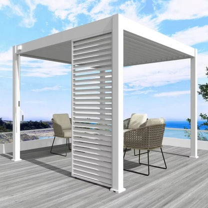 Jalousipanel til Pergola 93x233,5 cm Hvid