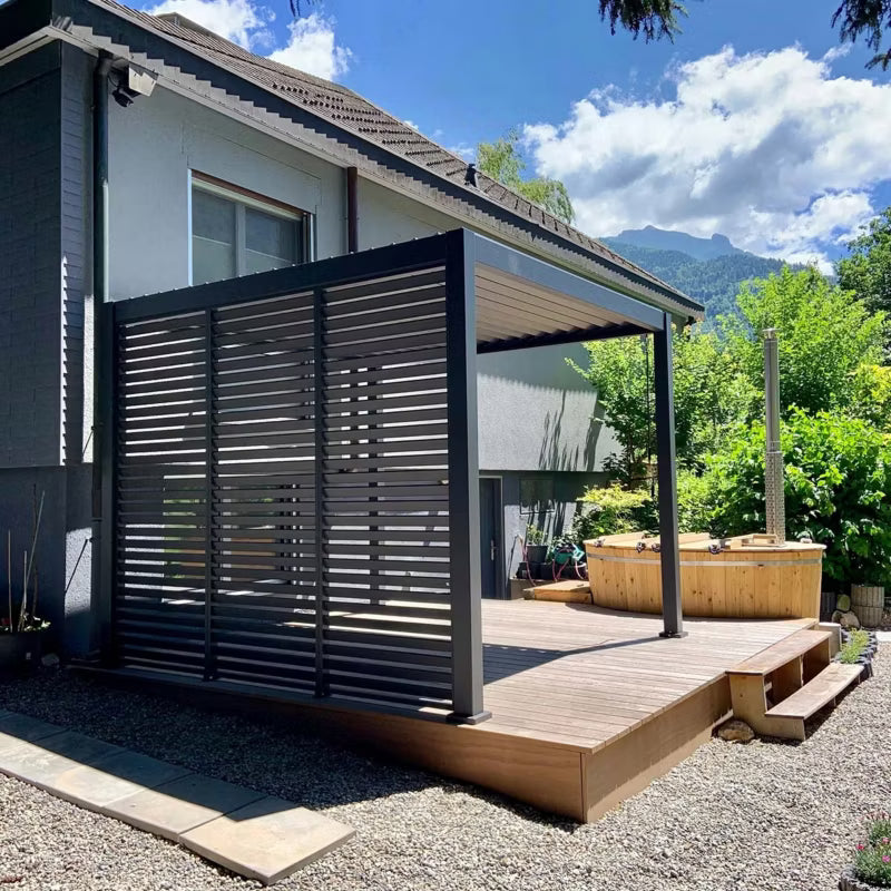 Jalousipanel til Pergola 93x239 cm Antracit
