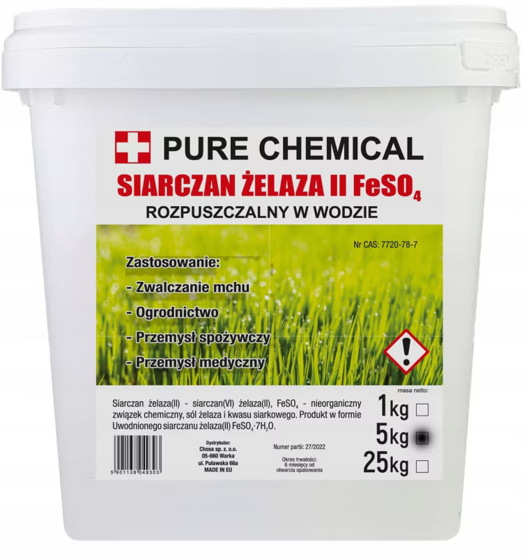 Jernsulfat Krystallinsk 5 kg Spand