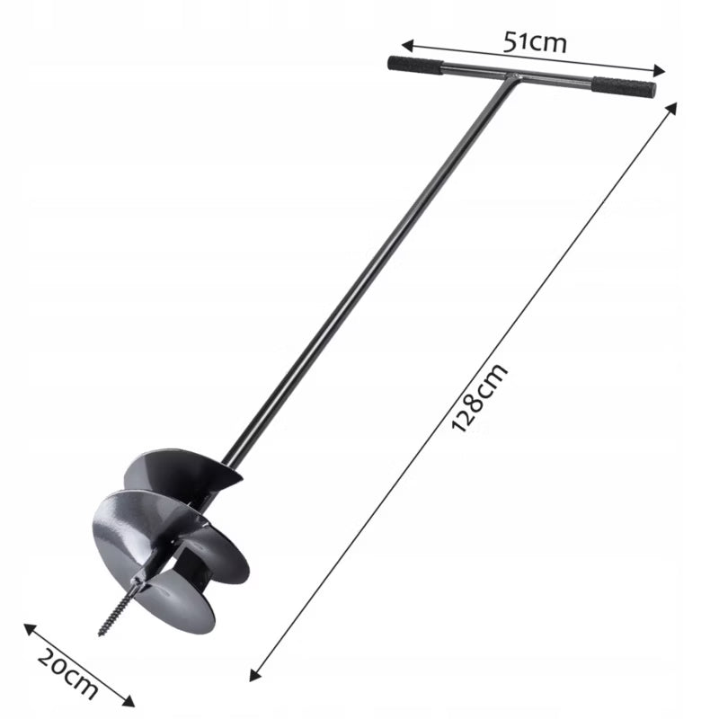 Jordbor Manuelt 20 cm Metal