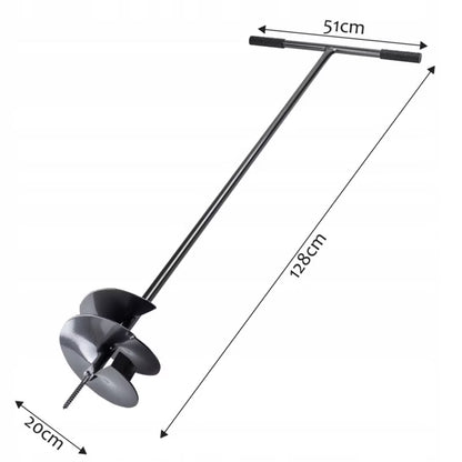 Jordbor Manuelt 20 cm Metal