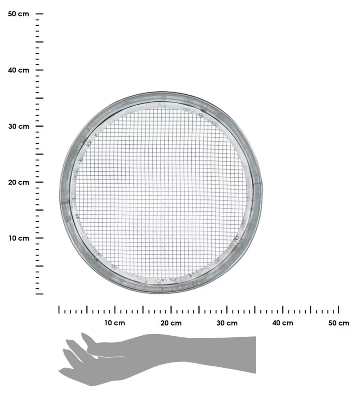 Jordsigte 36,5 cm Sølv Stål