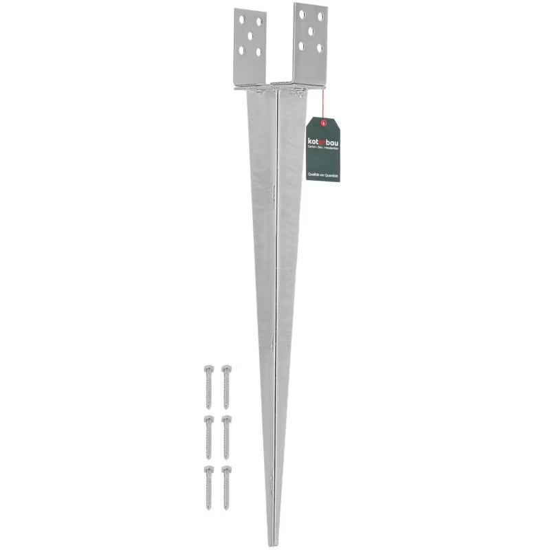 Jordspyd Justerbar 0-120 mm Galvaniseret Stål