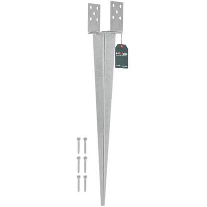 Jordspyd Justerbar 0-120 mm Galvaniseret Stål
