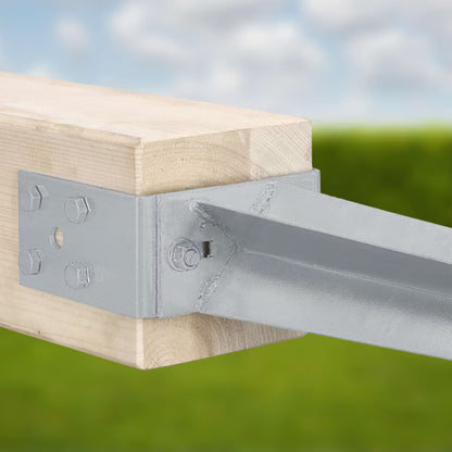 Jordspyd Justerbar 0-120 mm Galvaniseret Stål