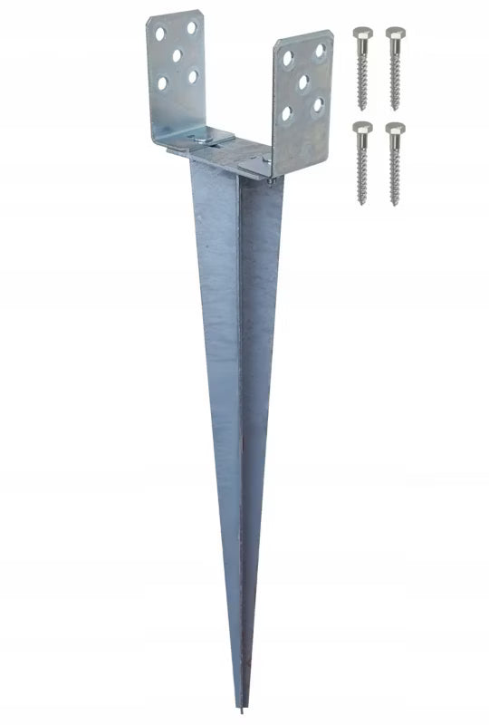 Jordspyd Justerbar 0-120 mm Galvaniseret Stål 70 cm