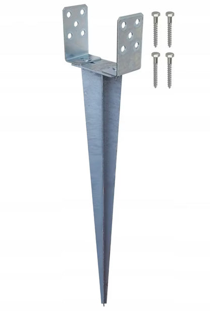 Jordspyd Justerbar 0-120 mm Galvaniseret Stål 70 cm