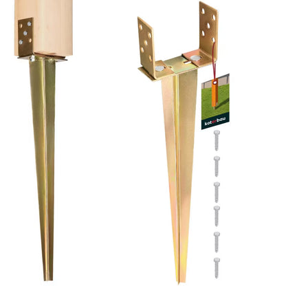 Jordspyd Justerbar 0-160 mm Guld 5904994091738