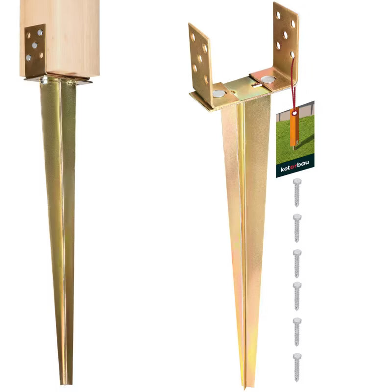 Jordspyd Justerbar 0-160 mm Guld 5904994091738
