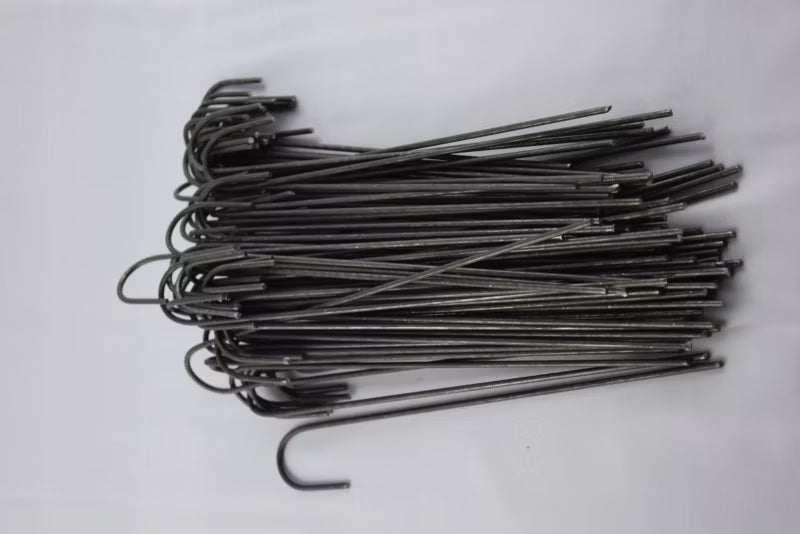 Jordspyd Metal 25 cm Grå 100 Stk.