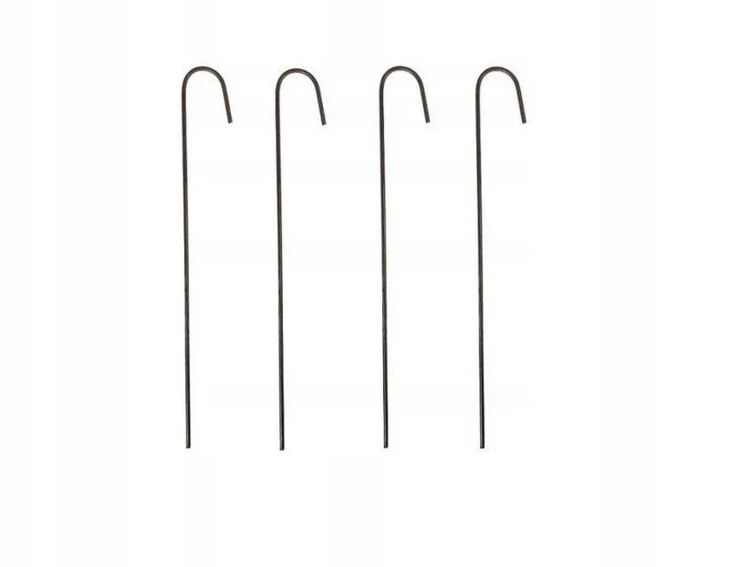 Jordspyd Metal 25 cm Grå 100 Stk.