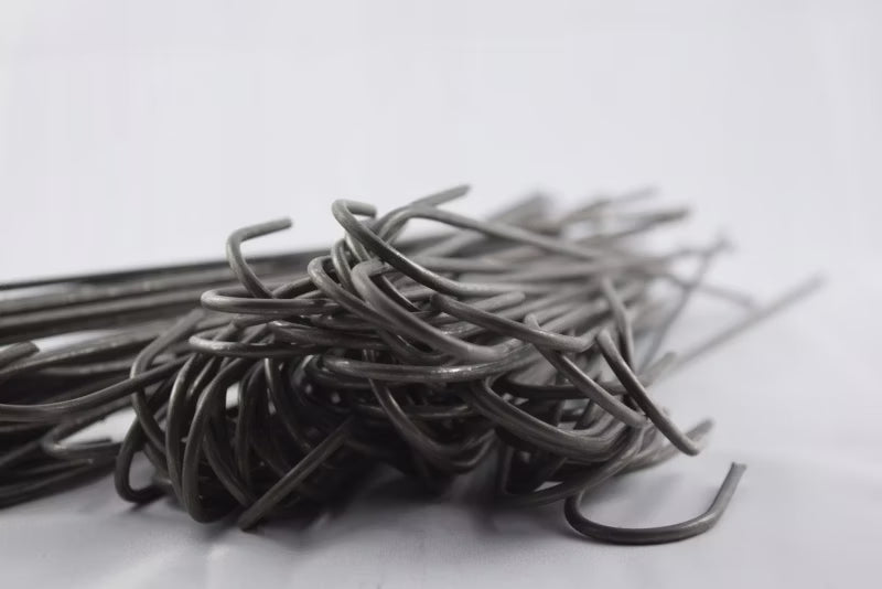 Jordspyd Metal 25 cm Grå 100 Stk.