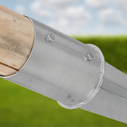 Jordspyd Rund Ø80 mm 75 cm Varmgalvaniseret Stål