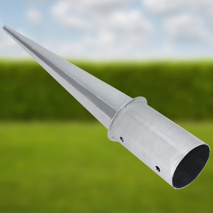 Jordspyd Rund Ø80 mm 75 cm Varmgalvaniseret Stål