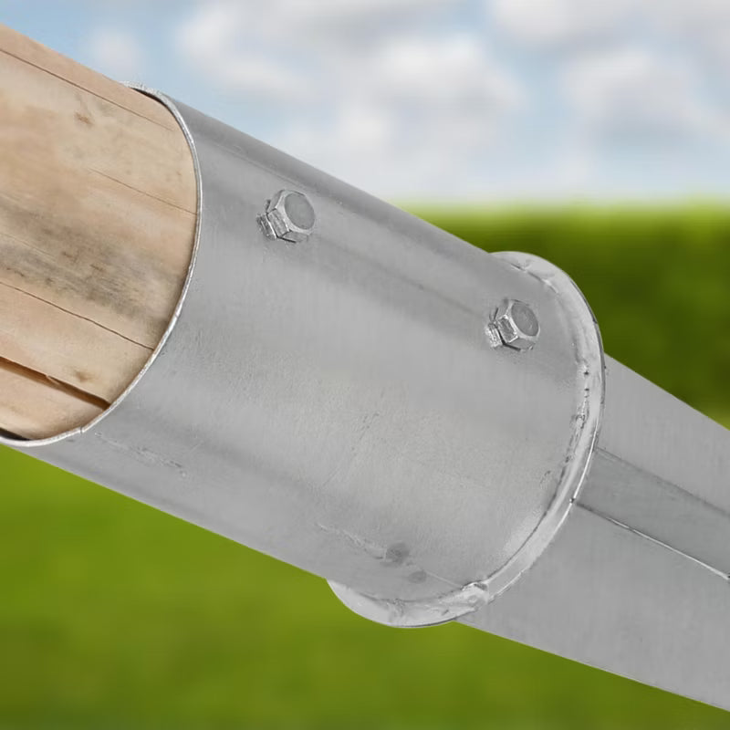 Jordspyd Rund Ø80 mm 75 cm Varmgalvaniseret Stål