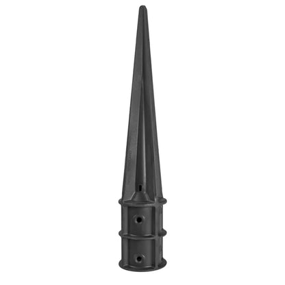 Jordspyd Rund Ø81x610 mm Sort