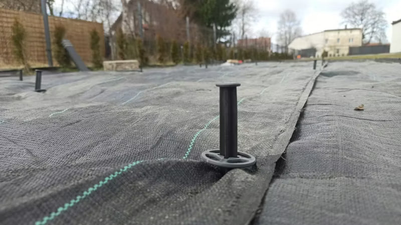 Jordspyd til Græskant 25 cm Sort 50 Stk