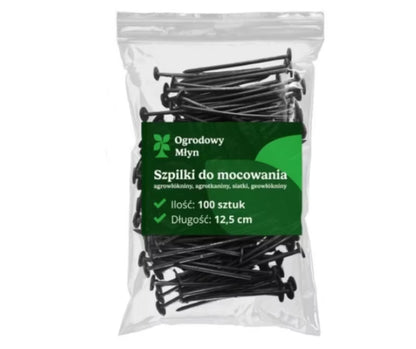 Jordspyd til Ukrudtsdug 12,5 cm Glatte 100 Stk.