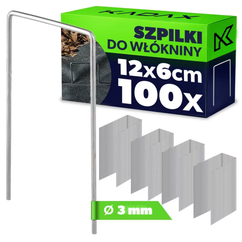 Jordspyd til Ukrudtsdug 12 cm 100 Stk.