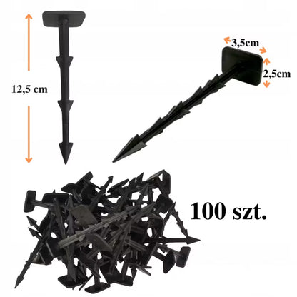 Jordspyd til Ukrudtsdug 12 cm 100 Stk.