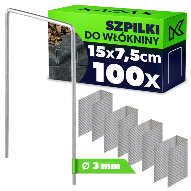 Jordspyd til Ukrudtsdug 15 cm 100 Stk.