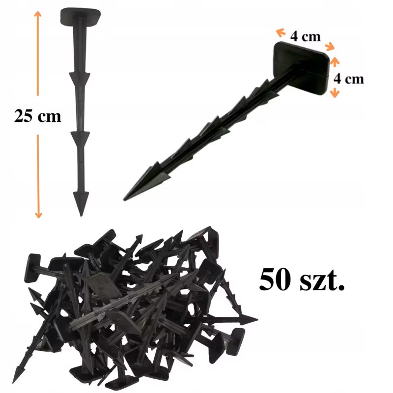Jordspyd til Ukrudtsdug 25 cm 50 Stk.