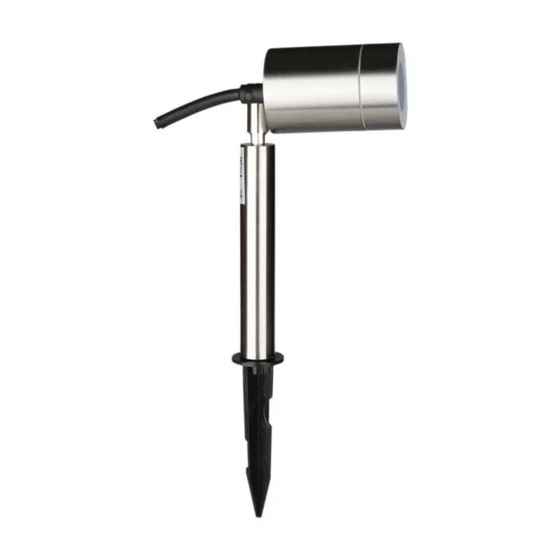 Jordspydlampe 6x42 cm GU10 Sølv IP44