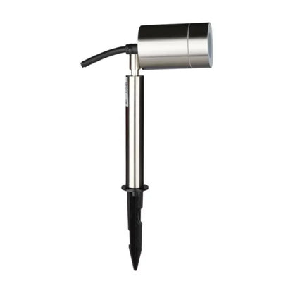 Jordspydlampe 6x42 cm GU10 Sølv IP44