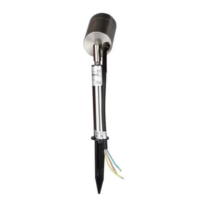 Jordspydlampe 6x42 cm GU10 Sølv IP44