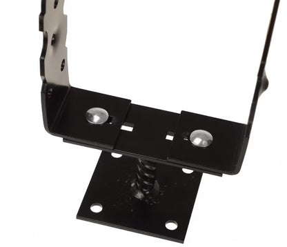 Justerbar Stolpebærer 0-180 mm Sort Stål Retro