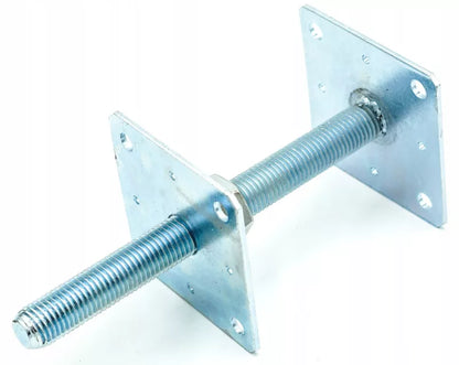 Justerbar Stolpebærer 110x110x250 mm Galvaniseret Stål