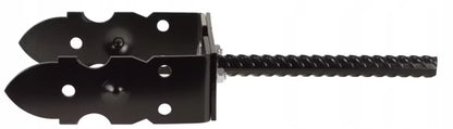 Justerbar Stolpefod 0-180 mm Sort Stål