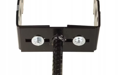 Justerbar Stolpefod 0-180 mm Sort Stål