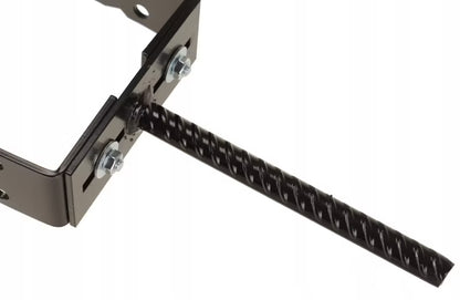 Justerbar Stolpefod 0-180 mm Sort Stål