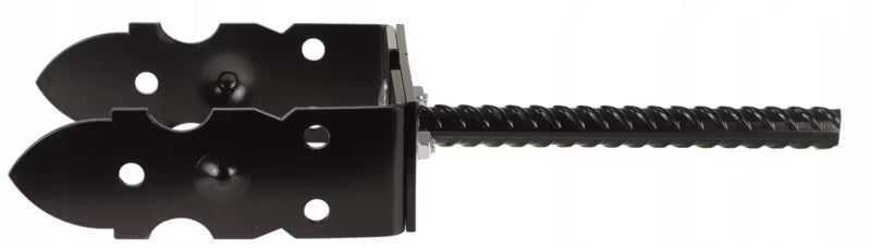Justerbar Stolpefod 0-210 mm Sort Stål