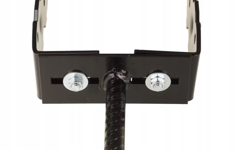 Justerbar Stolpefod 0-210 mm Sort Stål