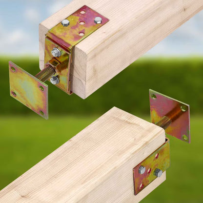 Justerbar Stolpefod U-Form 120-160 mm Sort Stål