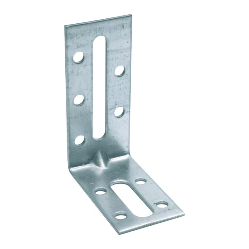 Justerbart Vinkelbeslag 80x55x30 mm Galvaniseret Stål