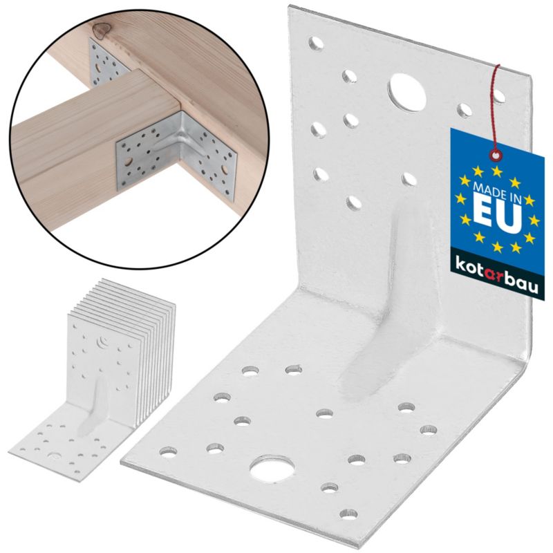 Konstruktion vinkelbeslag KOTARBAU 100x100x80 mm, 12 stk.