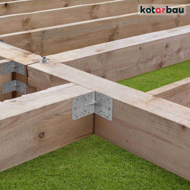 KOTARBAU tømrerbeslag vinkelbeslag 100x100x80 mm, 25 stk.