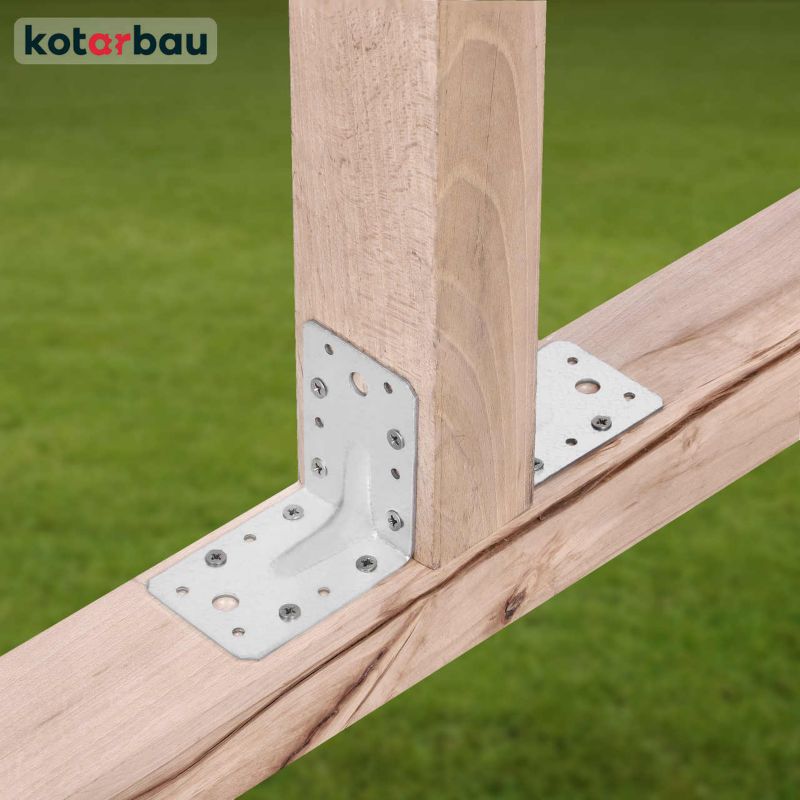KOTARBAU tømrerbeslag vinkelbeslag 100x100x80 mm, 25 stk.