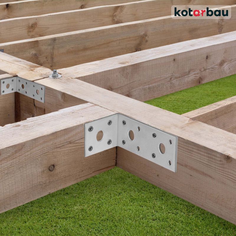 KOTARBAU tømrerbeslag vinkelbeslag 100x50x40 mm, 25 stk.