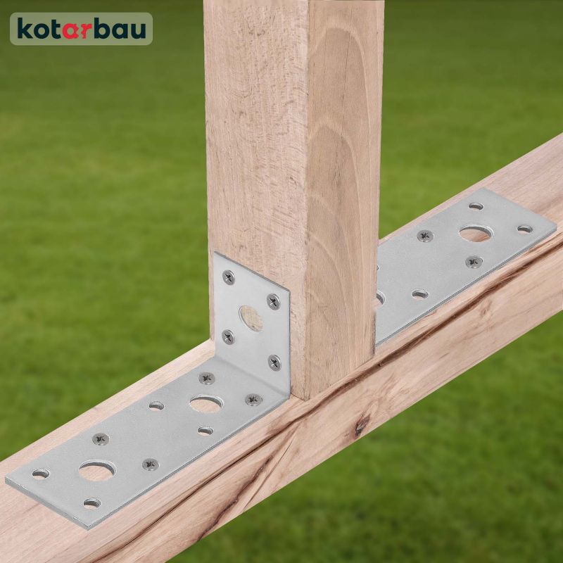 KOTARBAU tømrerbeslag vinkelbeslag 100x50x40 mm, 25 stk.