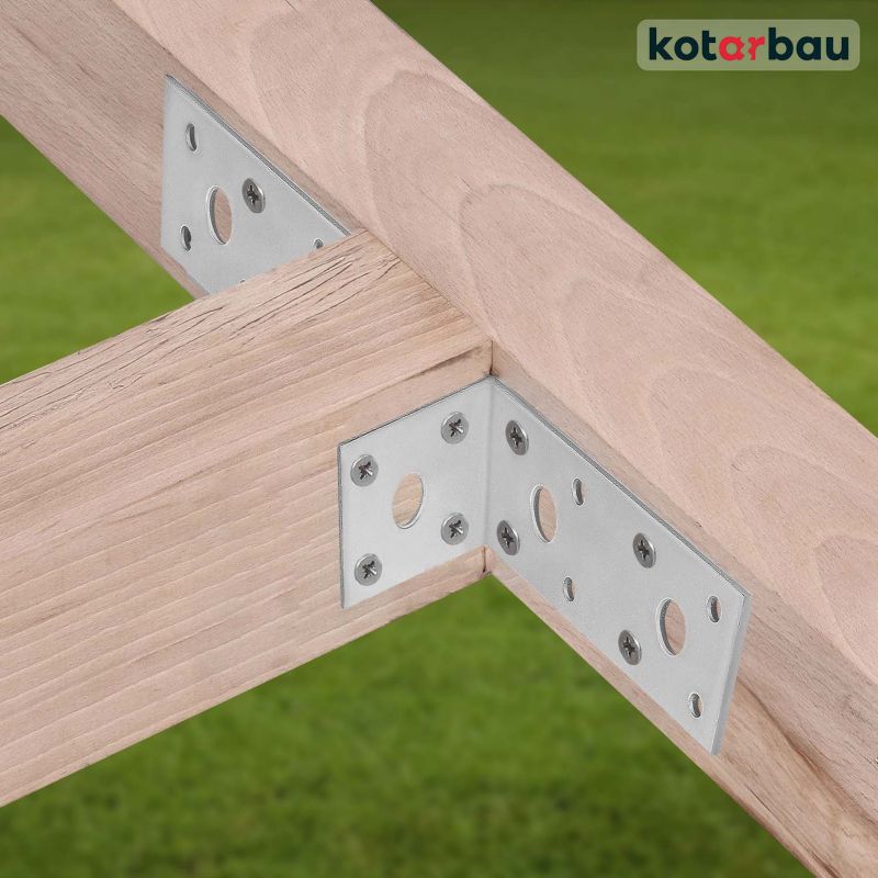 KOTARBAU tømrerbeslag vinkelbeslag 100x50x40 mm, 25 stk.