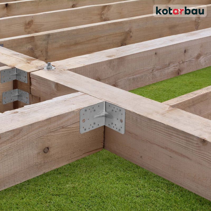 Vinkelbeslag KOTARBAU tømrer 130x130x100 mm 12 stk.