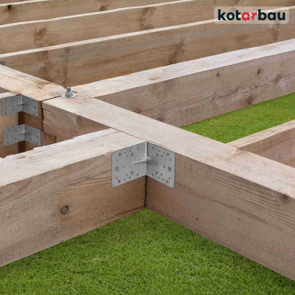 KOTARBAU tømrerbeslag vinkelbeslag 130x130x100 mm, 25 stk.